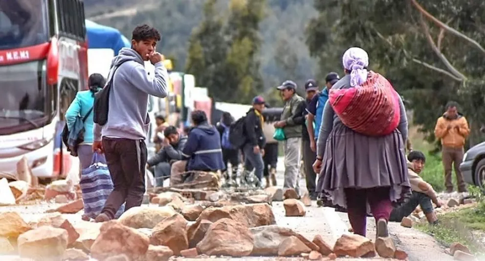 Un punto de bloqueo. Foto: ABI (Archivo)
