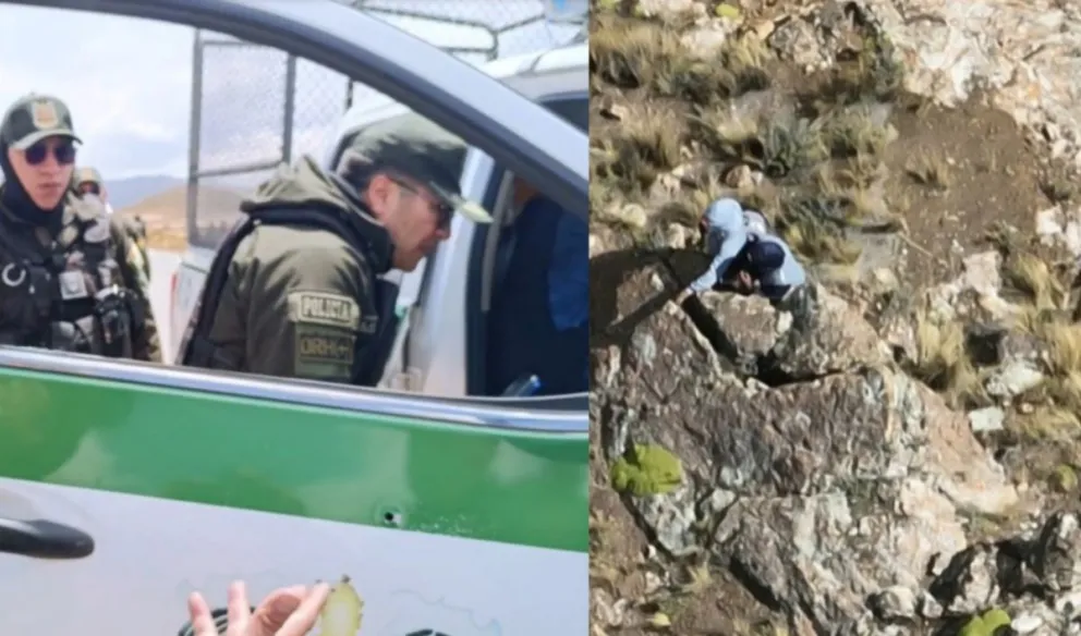 Policía investiga y busca dar con el paradero de dos francotiradores autores de un ataque a efectivos el miércoles en la ruta Oruro-Potosí.