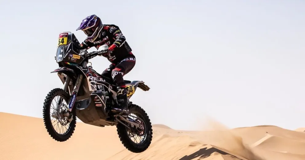 Daniel Nosiglia durante una pasada carrera del Dakar. Foto: Prensa Nosiglia.
