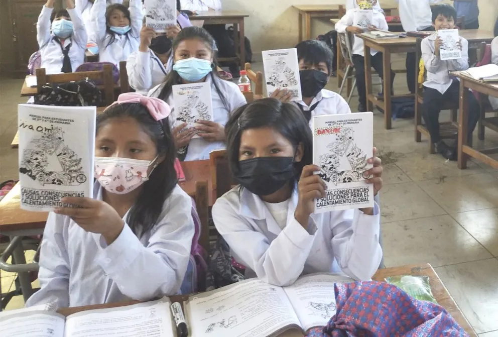Niños beneficiados por la capacitación de los maestros. FOTO: TdHS