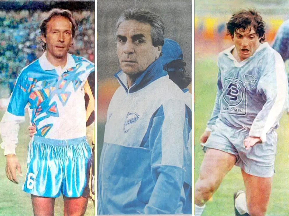 Vladimir Soria estará mañana en el partido, José Pastoriza fue DT en 1994 y Pedro Salaberry anoto los dos goles celestes. Fotos: CJM