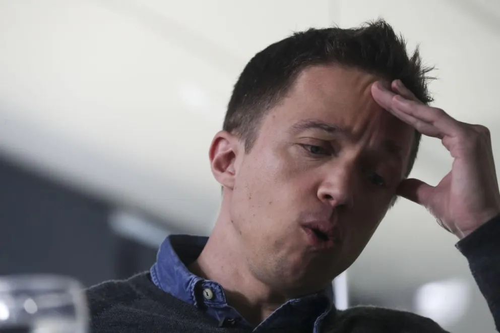 El portavoz de Sumar en el Congreso, Íñigo Errejón, durante una entrevista concedida a Efe. Foto: EFE