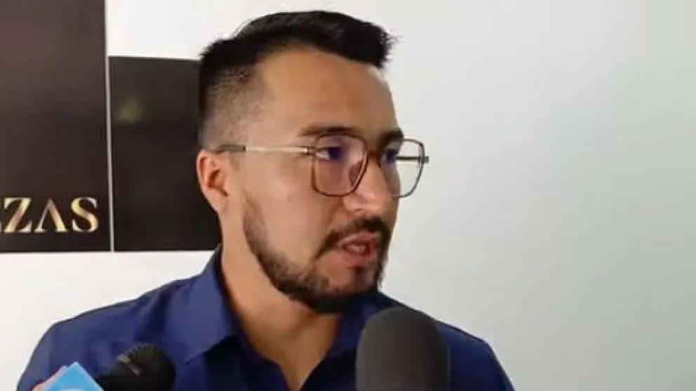 Aníbal Cabezas, abogado de Emeterio V., padre de la presunta víctima del expresidente Evo Morales. Foto: Voz de Tarija