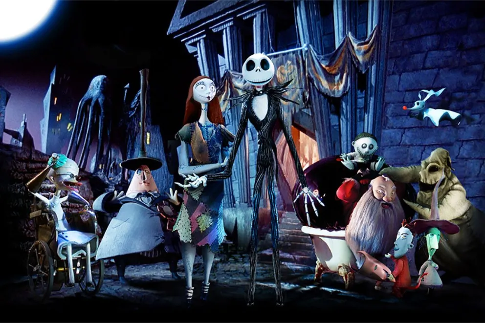 Los personajes de la película El extraño mundo de Jack, de Tim Burton. Foto: La Tercera