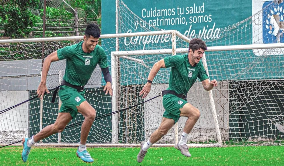 Entrenamiento del plantel Albiverde. Foto: Oriente Petrolero.
