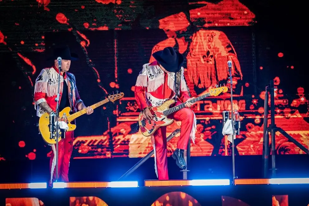 La agrupación  Bronco en su presentación en la ciudad de Cochabamba. /Foto: Bronco. 
