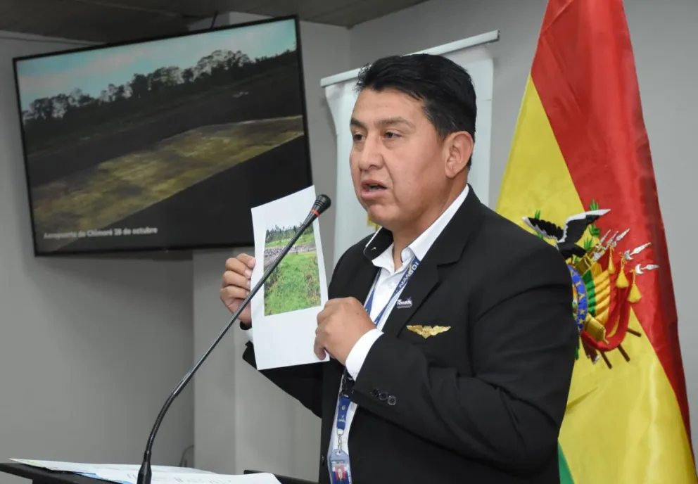 Elmer Pozo, Director de Navegación Aérea y Aeropuertos Bolivianos (Naabol). Foto: APG