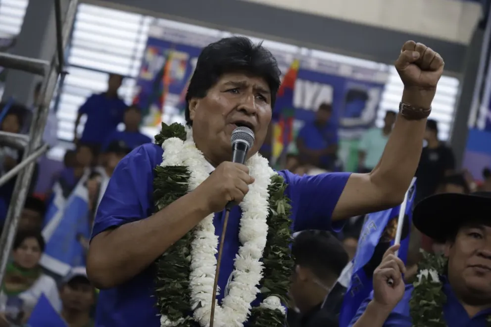 Evo Morales, durante un anterior encuentro. Foto: APG 