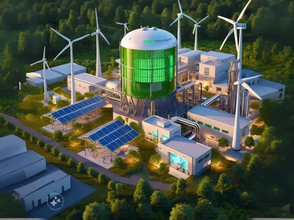 El hidrógeno verde un proyecto de generación de energía a largo plazo. Foto: ai