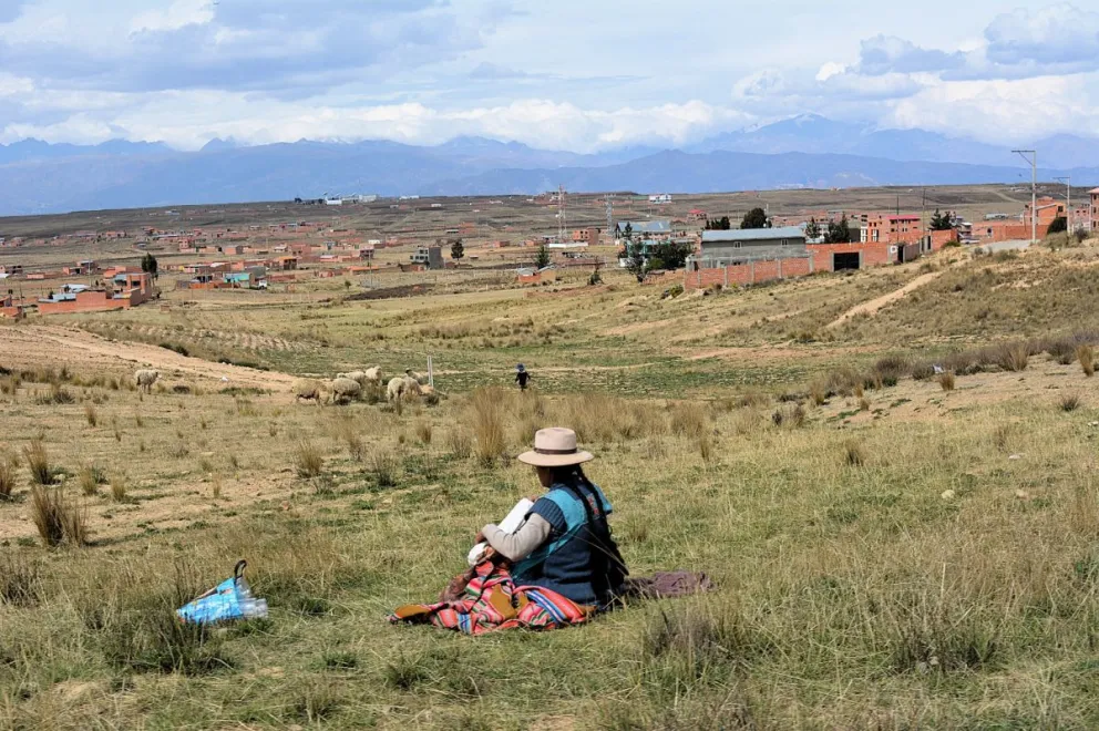 Amachuma, en el D-10 de El Alto, colindante con Achocalla.   Foto: Leny Chuquimia  / Visión360