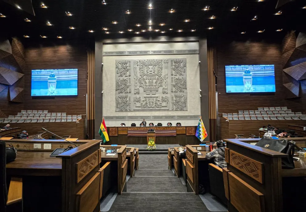 La tarde de este jueves se llevó adelante la última sesión plenaria del Legislativo. Foto: Senado Bolivia