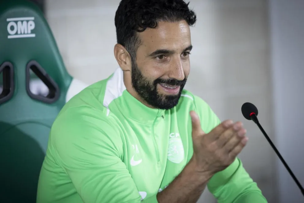 El luso Ruben Amorim en una pasada conferencia de prensa. Foto: Archivo / EFE.