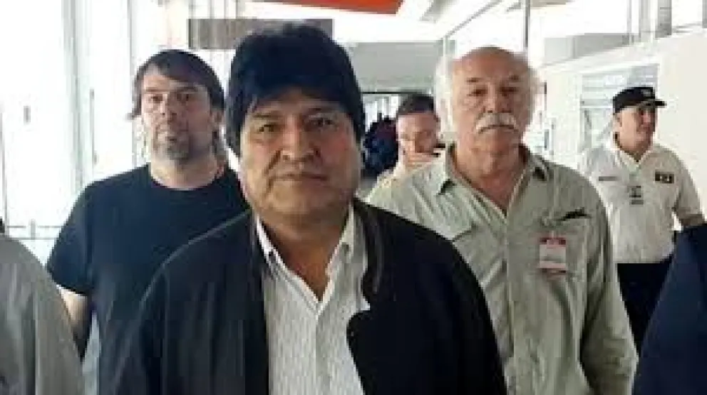 Evo Morales cuando llegó a Argentina como refugiado. FOTO: BBC