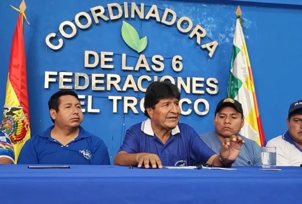 El expresidente Evo Morales en la transmisión por radio Kausachum Coca. Foto: captura