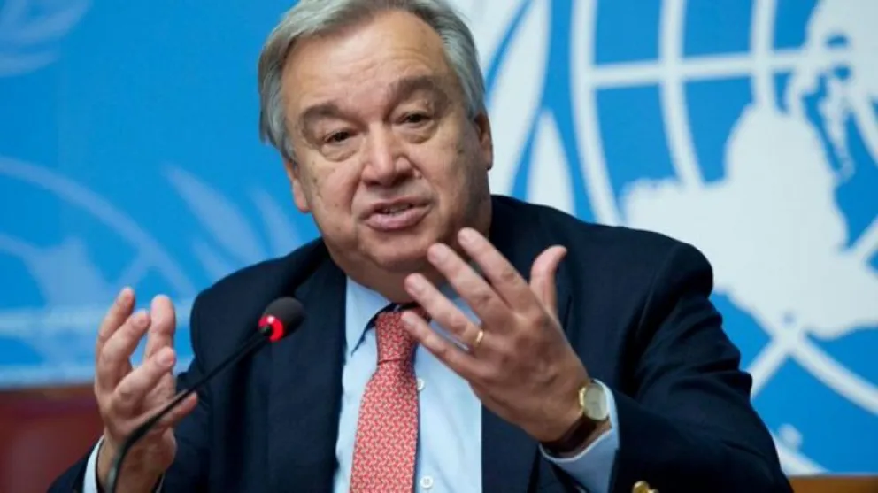 Antonio Guterres, secretario general de la ONU. Foto: ABI
