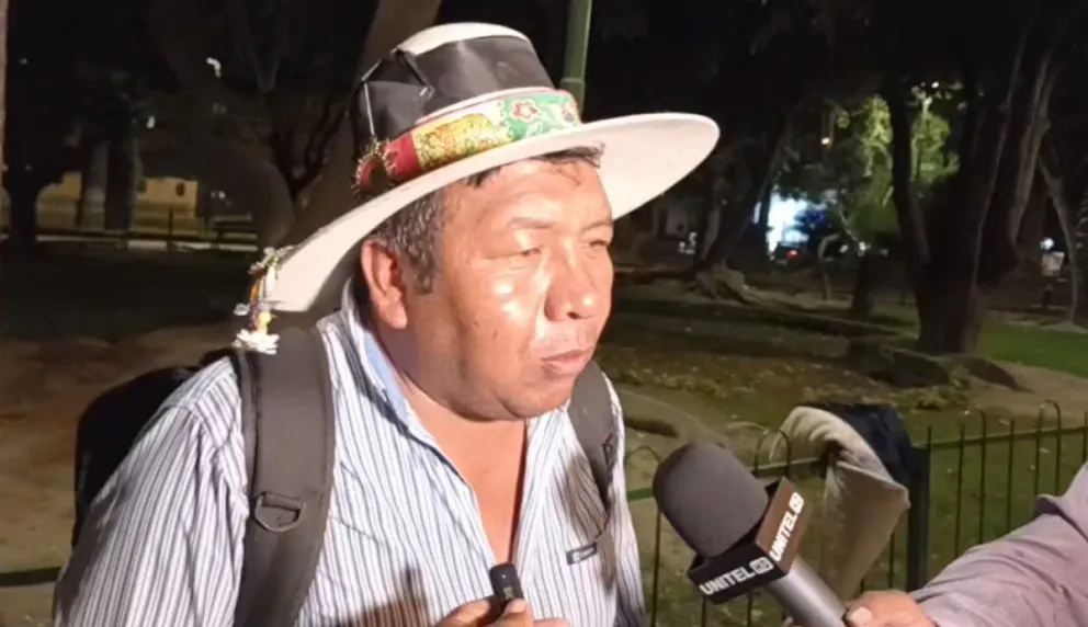 Pedro Llanque, dirigente campesino "evista". Foto: Erbol