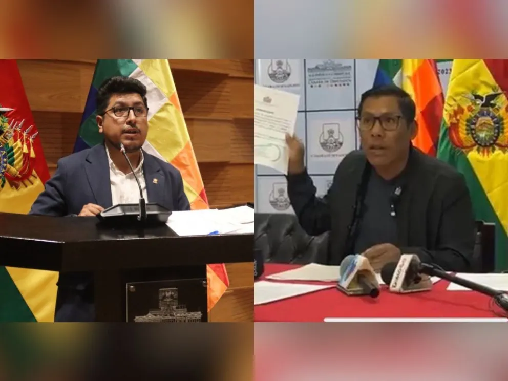 Los diputados Omar Yujra y Santos Mamami. Foto: Composición Visión 360