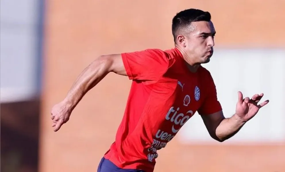 Alfio Oviedo, jugador de Bolívar, en un entrenamiento pasado de sus selección. Foto: Alfio Oviedo