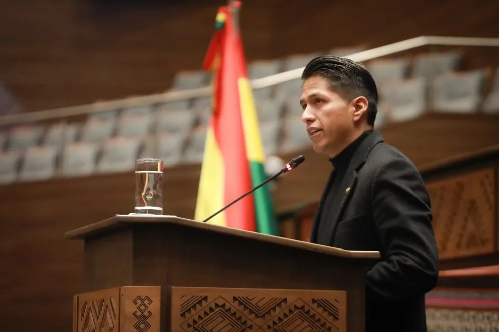 El presidente del Senado, Andrónico Rodríguez. Foto: Cámara de Senadores. 