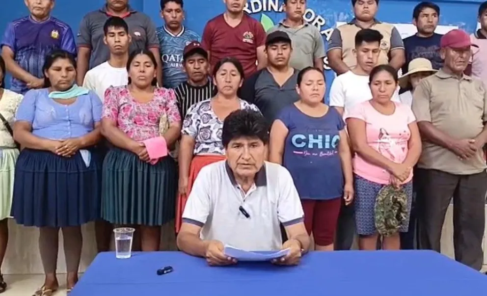El expresidente Evo Morales comunica su decisión. Foto: Captura