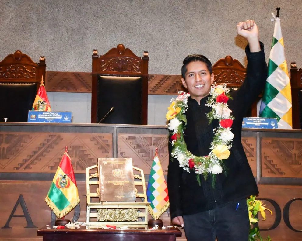 Andrónico Rodríguez, presidente del Senado para otra legislación. Foto: Cámara de Senadores