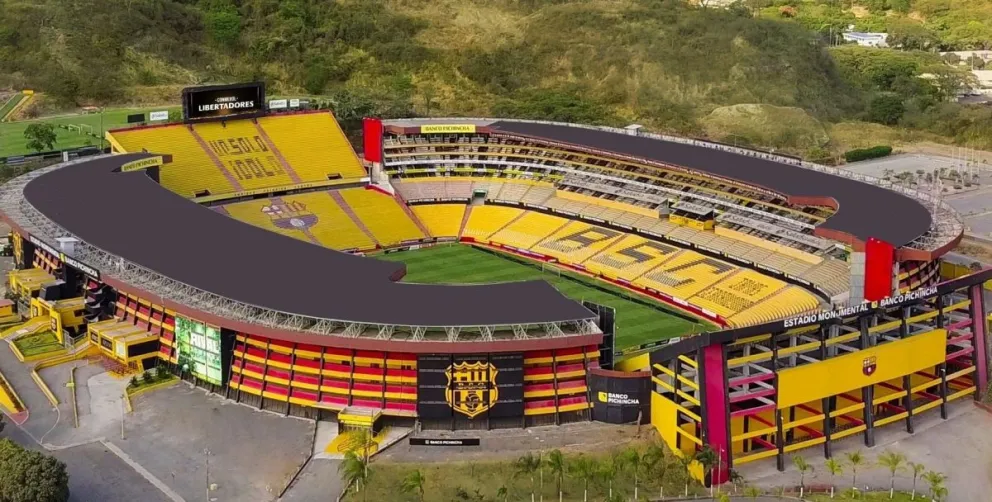 El estadio Monumental Banco Pichincha de Guayaquil. Foto: club Barcelona SC
