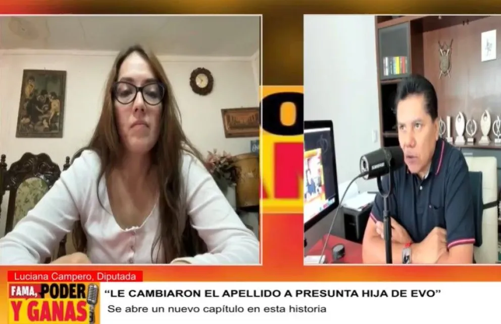 La diputada Luciana Campero en el programa Fama, Poder y Ganas. Foto: Captura