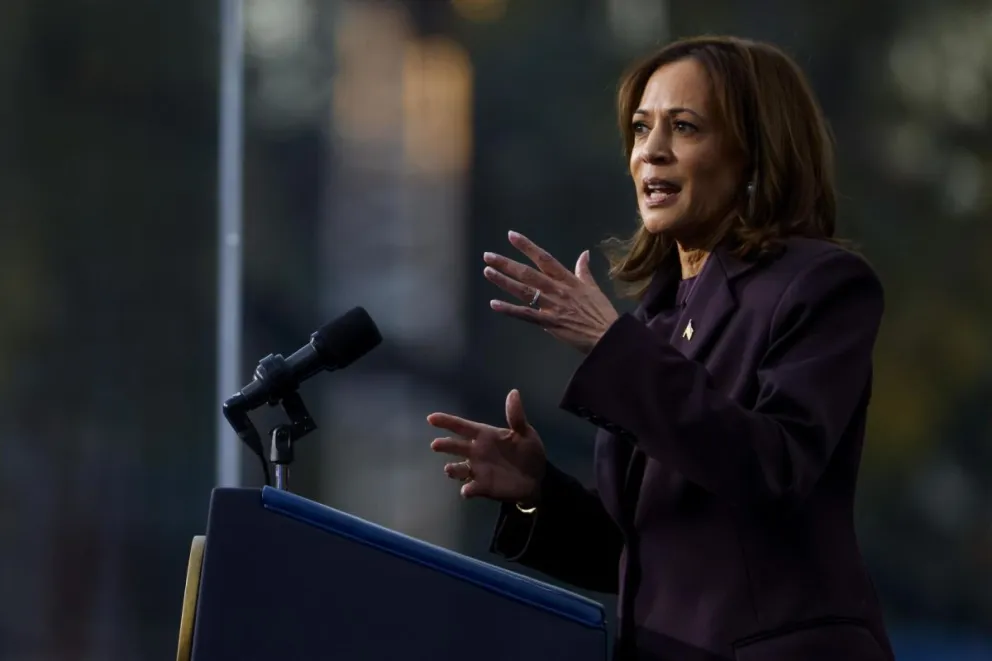 La vicepresidenta estadounidense, Kamala Harris. Foto: EFE