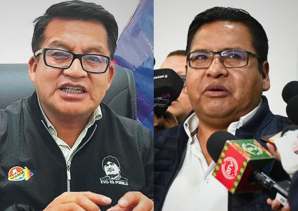 Los diputados del MAS Renán Cabezas y Juan José Jauregui. Fotos: Visión 360 y ABI