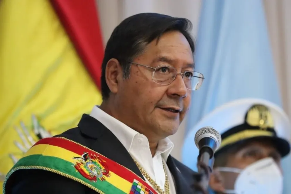 El presidente Luis Arce en un discurso anterior. Foto: Archivo