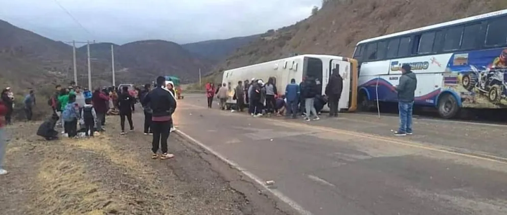 Los vehículos siniestrados. Foto: Unitel