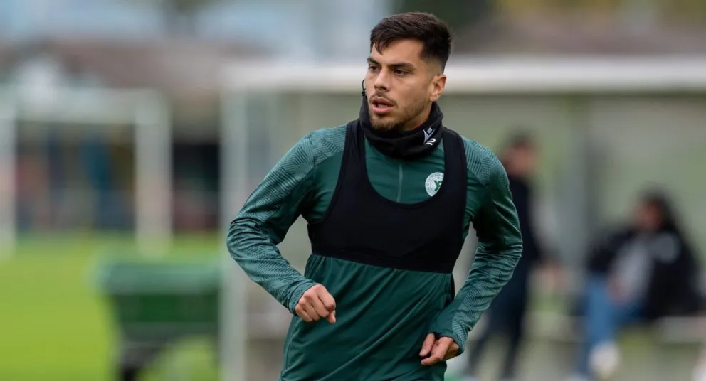 Céspedes durante un entrenamiento con su club. Foto: Yverdon Sport FC.