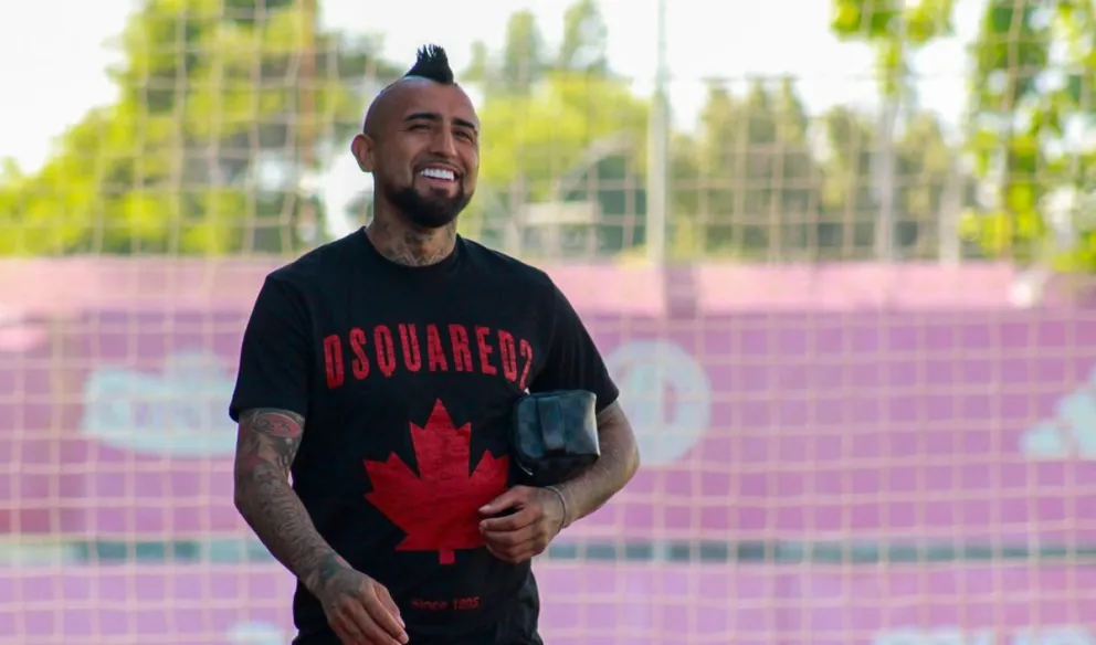 Arturo Vidal se suma al trabajo del combinado trasandino. Foto: Selección Chilena.