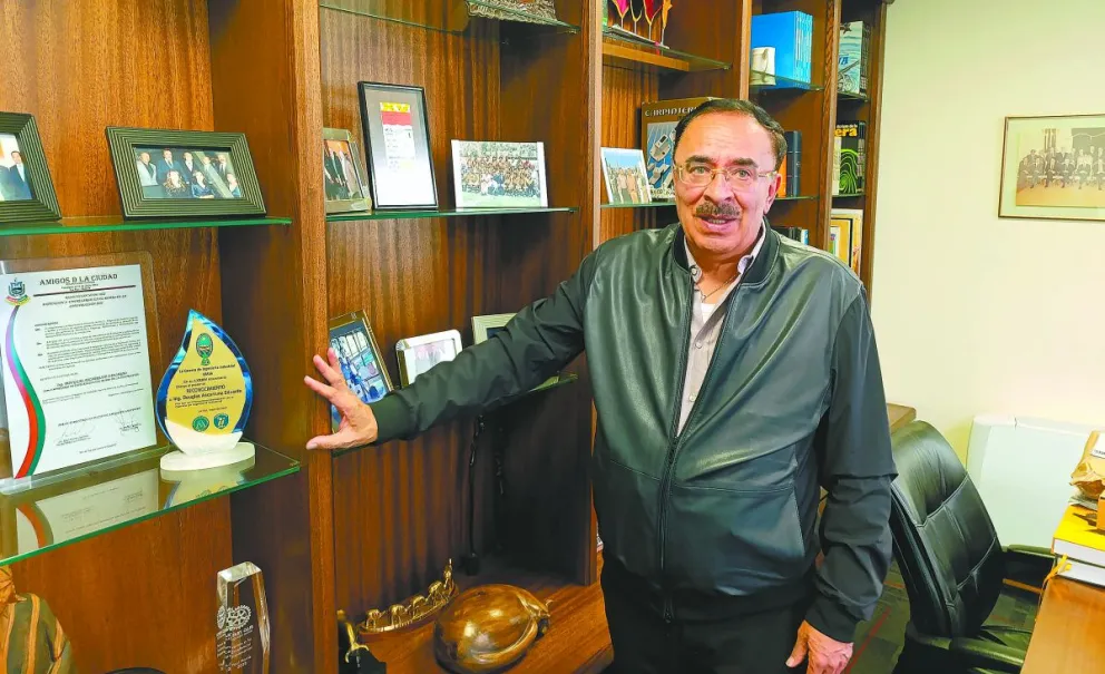 Douglas Ascarrunz, expresidente y actual miembro del Tribunal de Honor del club The Strongest. Foto: Marcos Bonilla