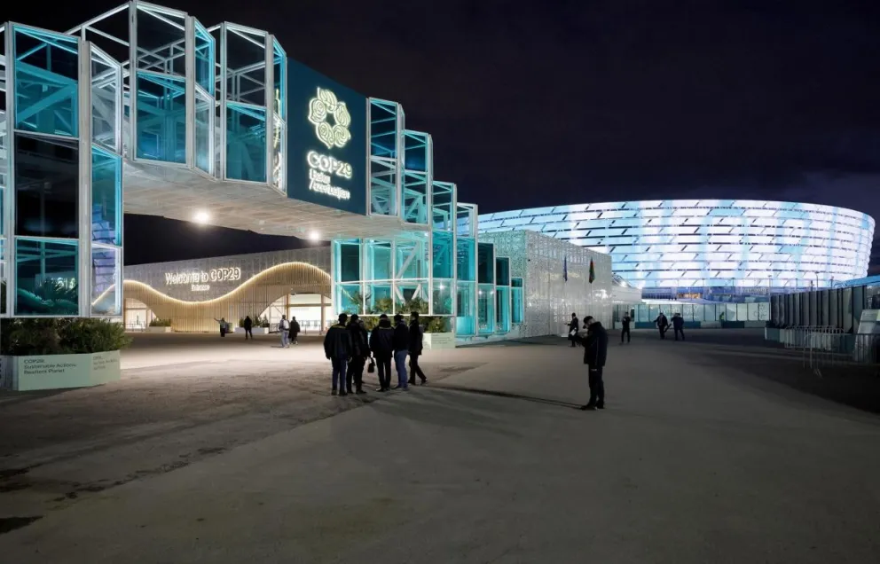 Asistentes a la cumbre del clima en Bakú, Azerbaiyán. Foto: EFE