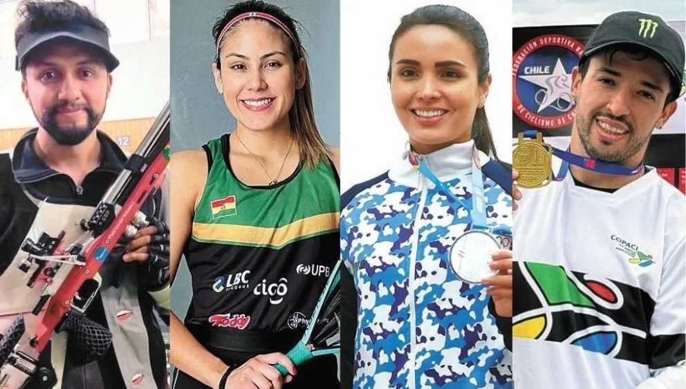 Morales (izq.), Meneses, Vargas y Torres, algunos de los bolivianos que ya no representan al país.