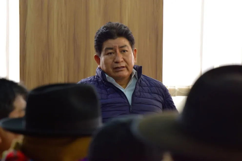 El ministro de Obras Públicas, Édgar Montaño. Foto: MOPSV