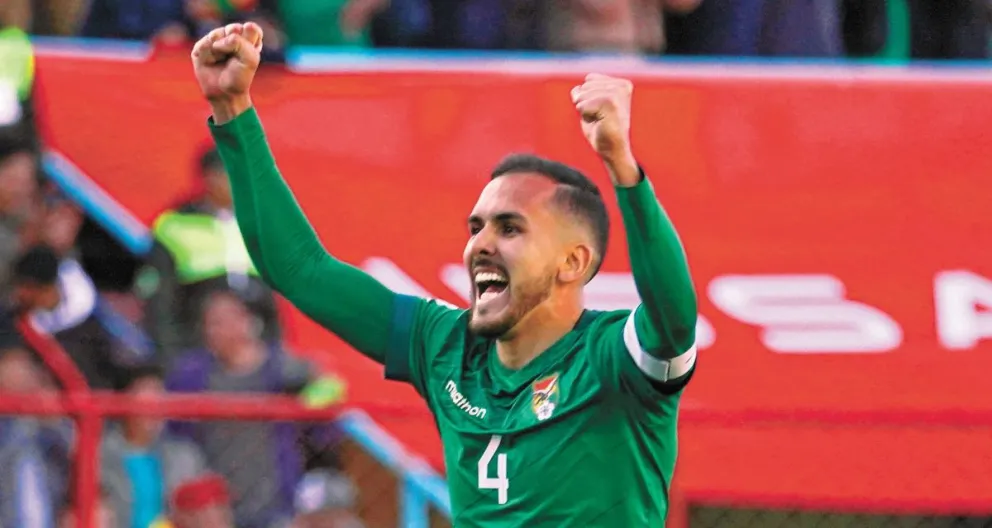 Luis Haquin, el capitán de la Verde, será titular el martes 19 contra Paraguay. Foto: APG