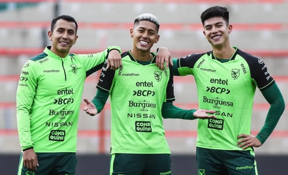 Fernández (izq.), Vaca y Villamil se perfilan para ser titulares el martes contra Paraguay. Foto: La Verde.