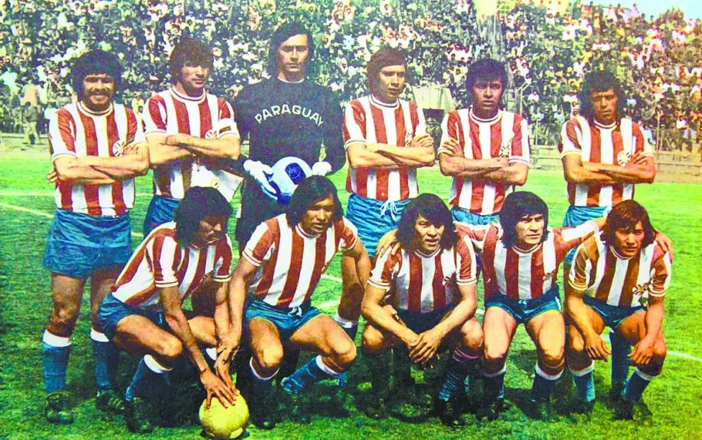 El onceno paraguayo que ganó 2-1, el único triunfo en La Paz. Foto: Hemeroteca Vicepresidencia