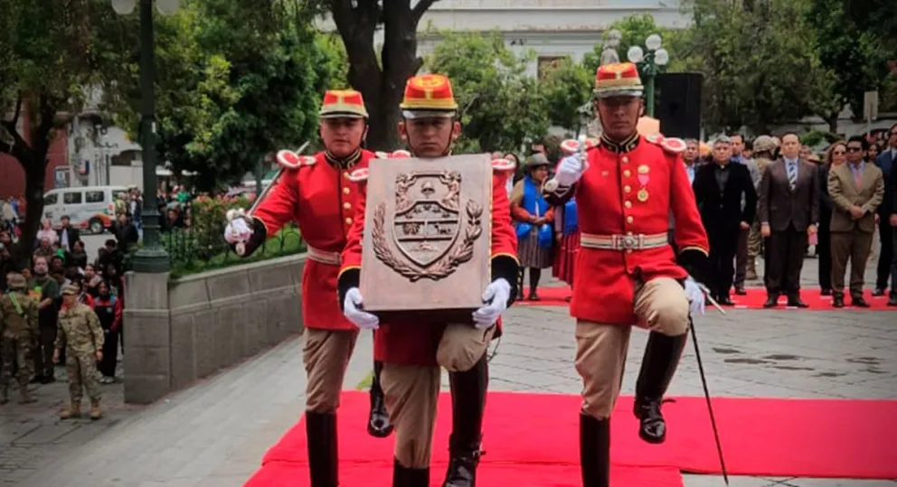 El Himno Nacional de Bolivia fue compuesto por José Ignacio de Sanjinés y Leopoldo Benedetto Vincenti. Foto: Bolivia TV Oficial