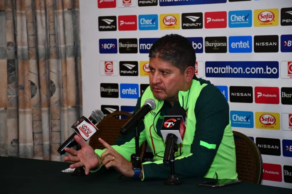 Villegas durante la conferencia de prensa de este lunes. Foto: APG.