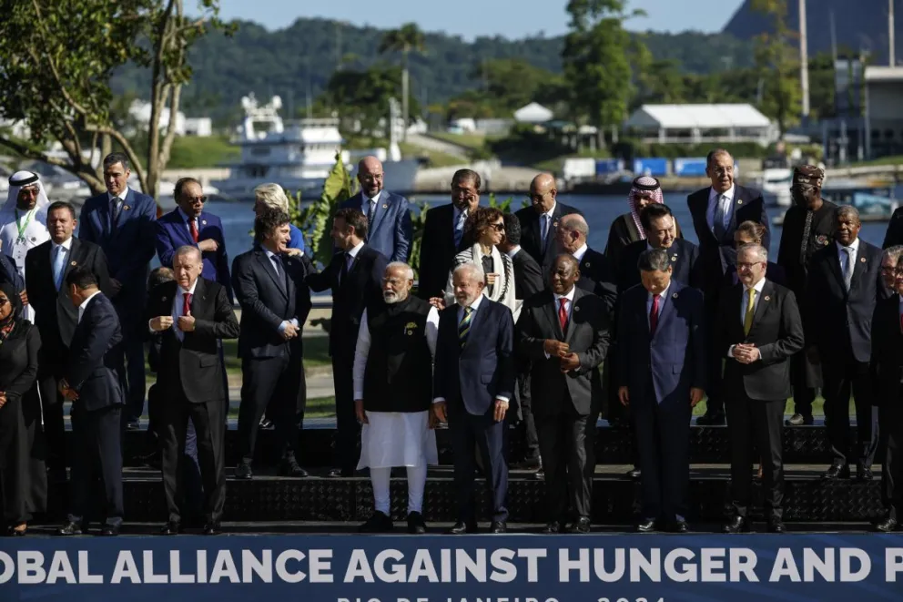 Jefes de Estado en la foto oficial después de la apertura de la Cumbre del G20. Foto: EFE