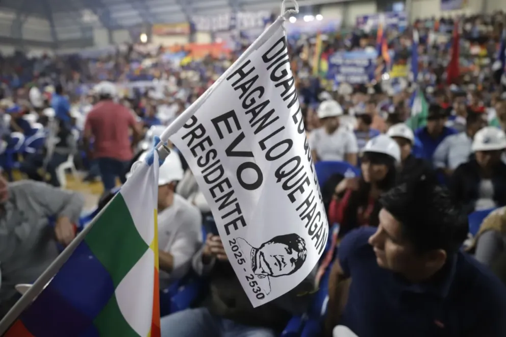 Militantes del ala "evista" del MAS en una imagen de archivo. Foto: APG