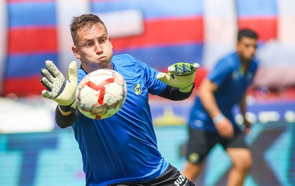 González en un entrenamiento con el club chileno. Foto: Everton.