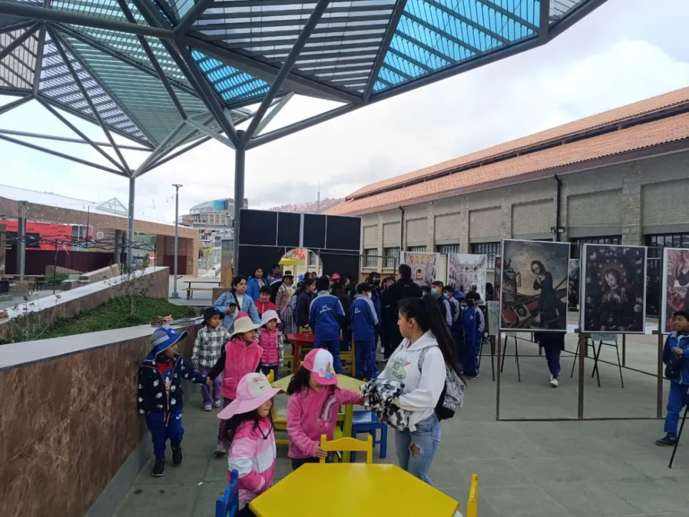 Estudiantes visitan la Chiwiña Cultural. FOTO: MNA