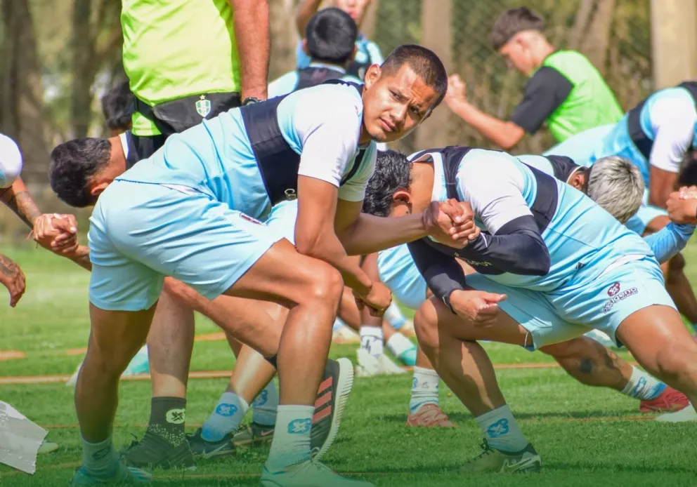 Jugadores de Real Tomayapo en el cierre de sus entrenamientos. Foto: Club Real Tomayapo