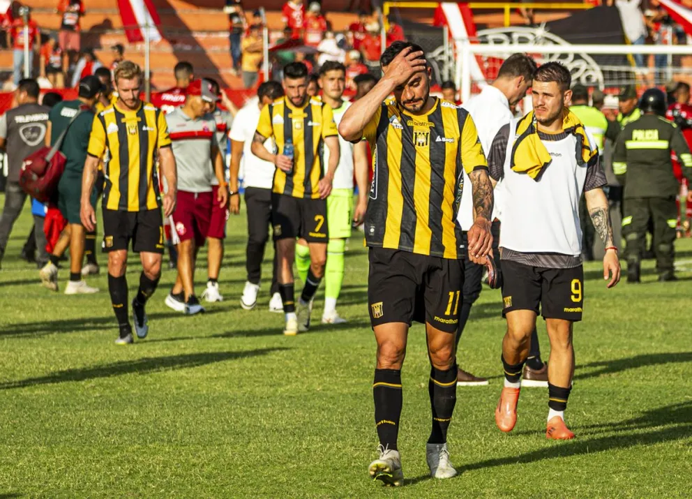 Del partido que The Strongest perdió con Guabirá en Montero el pasado 20 de octubre. Foto: APG