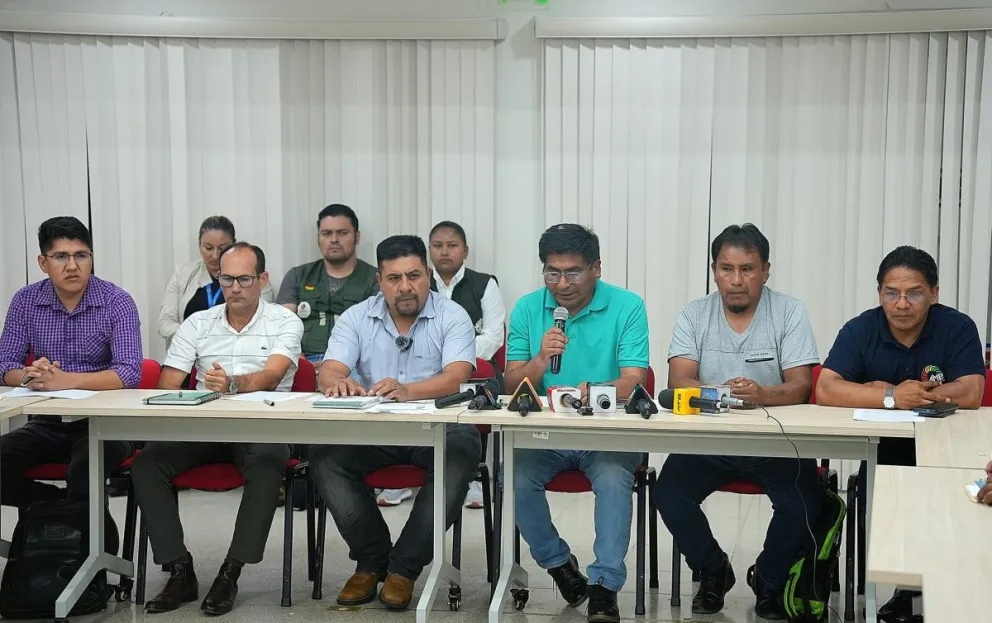 Conferencia tras el acuerdo. Foto: Ministerio de Desarrollo Rural