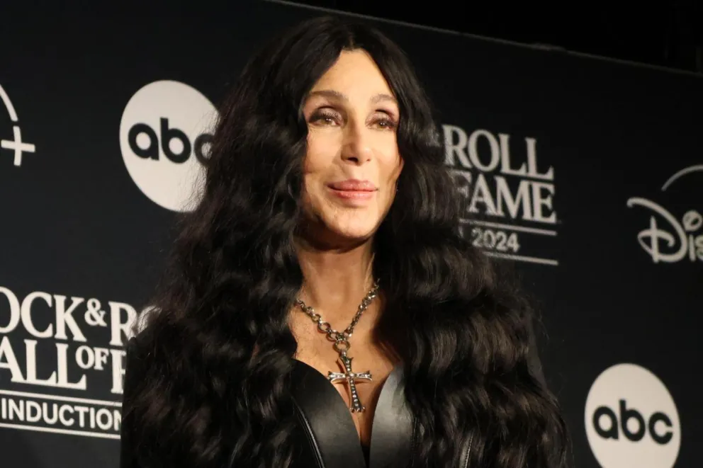 Cher durante un evento del mundo de la farándula. Foto: EFE